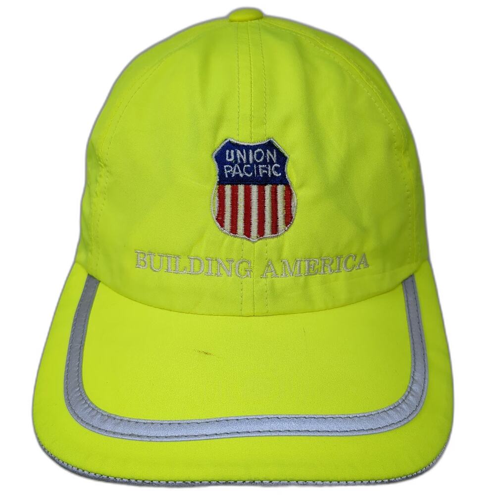 Port Authority Baseball Cap Green One Size Union Pacific Reflective Safety Hat